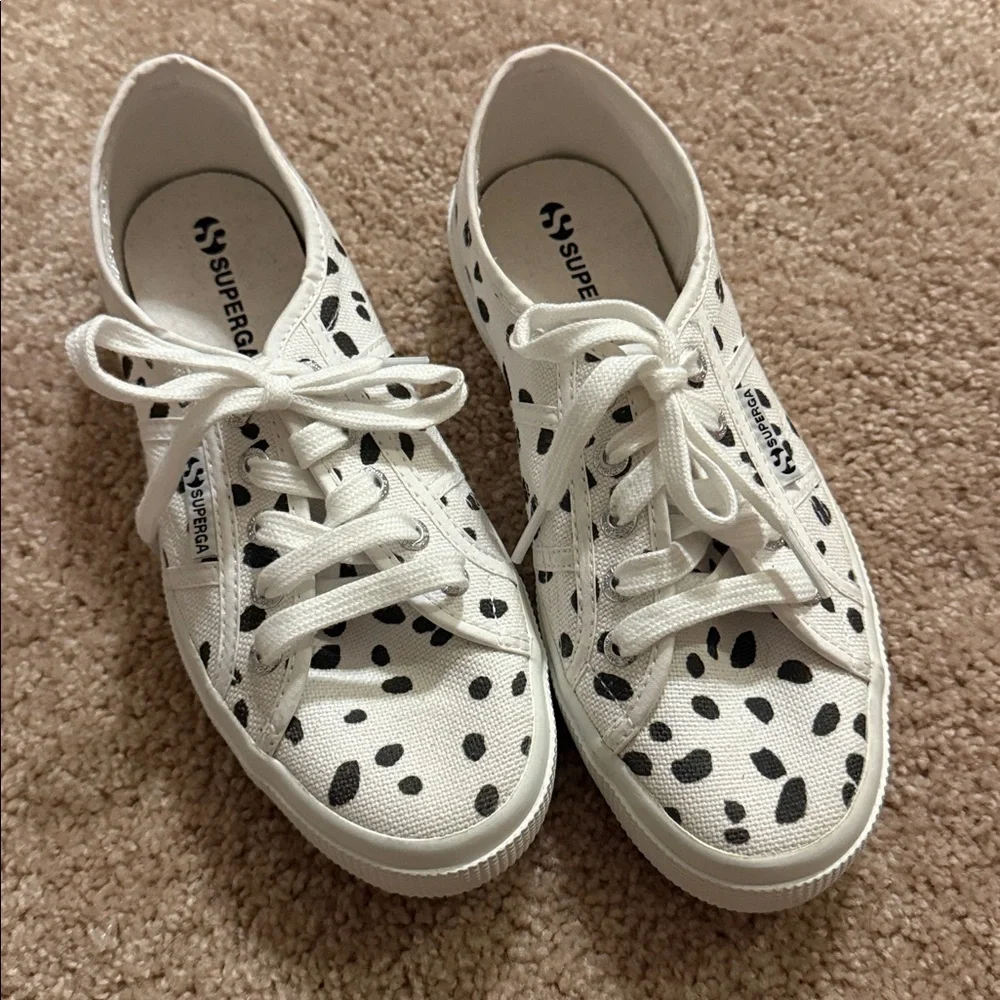 Superga Dalmatian Canvas Sneakers, size 7 - Picture 2 of 9